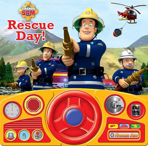 Fireman Sam Novelty Gift Book - Rescue Day! (Steering Wheel Book)