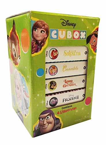 Cubox - Librottini Disney, Edizione A Colori, Confezione Da Quattro Librottini A Sorpresa