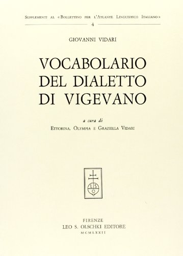 Vocabolario Del Dialetto Di Vigevano