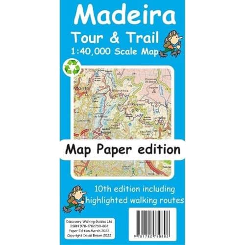 Madeira Tour And Trail Map (10Th Paper Edition)