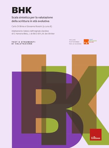 Bhk. Scala Sintetica Per La Valutazione Della Scrittura In Età Evolutiva. Con Contenuto Digitale Per Download E Accesso On Line