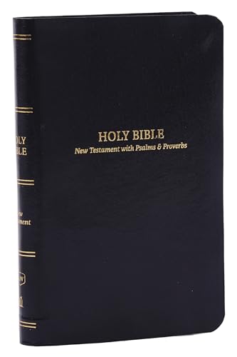 The New Testament With Psalms And Proverbs: Kjv, Black, Leatherflex, Red Letter, Comfort Print