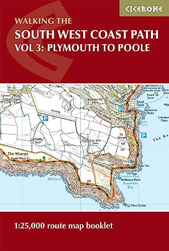 South West Coast Path Map Booklet - Vol 3: Plymouth To Poole: 1:25,000 Os Route Mapping