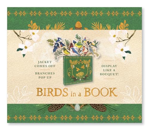 Birds In A Book: Jacket Comes Off. Branches Pop Up. Display Like A Bouquet!