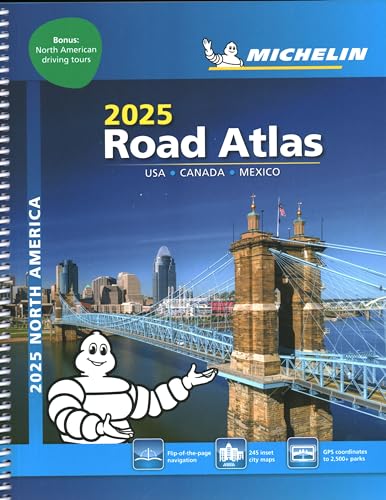 Michelin North America Road Atlas 2025: Usa - Canada - Mexico, With Bonus North American Driving Tours