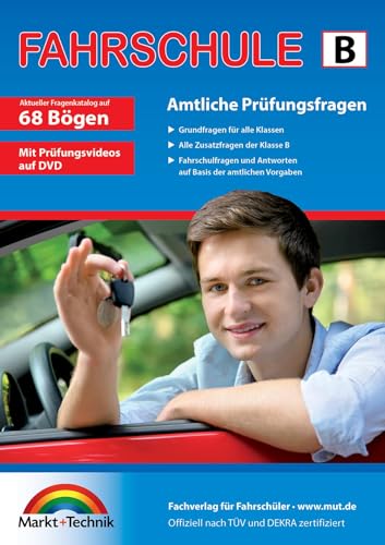 Führerschein Fragebogen Klasse B - Auto Theorieprüfung Original Amtlicher Fragenkatalog Auf 68 Bögen