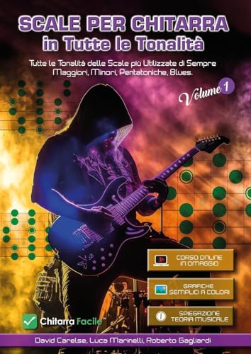 Scale Per Chitarra In Tutte Le Tonalità. Il Primo Libro Delle Scale. Tutte Le Tonalità Delle Scale Per Chitarra Più Utilizzate Di Sempre: Maggiori, Mi