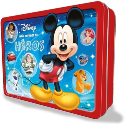Mon Coffret De Héros Disney: Avec 64 Pages De Jeux Et Coloriages, Des Autocollants, Un Masque, Des Pochoirs, Des Tatouages, 1 Poster, 3 Figurines Et 6