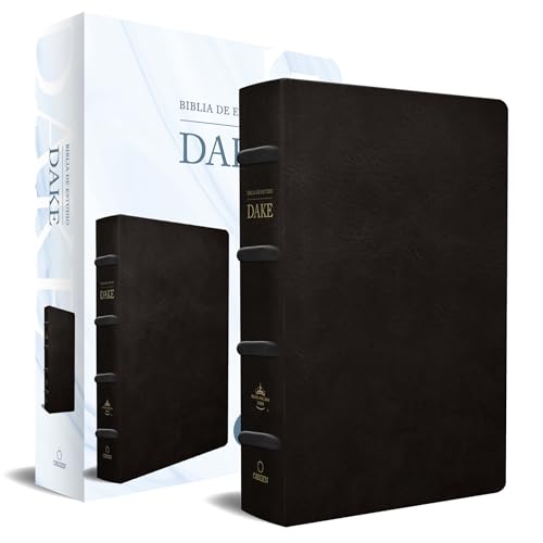 Rvr 1960 Biblia De Estudio Dake, Tamaño Grande, Piel Negra / Spanish Rvr 1960 Dake Study Bible, Large Size, Black Leather