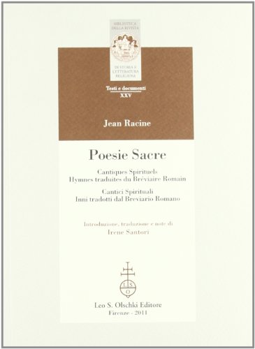 Poesie Sacre. Cantici Spirituali-Cantiques Spirituels. Inni Tradotti Dal Breviario Romano-Hymnes Traduites Du Bréviaire Romain. Testo Francese A Front