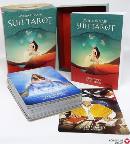 Sufi-Tarot - Der Weg Des Herzens: 78 Tarotkarten Mit Anleitung (Östliche Weisheit Trifft Westliches Tarot, Tarotdeck Mit Ausführlichem Booklet, Deutsc