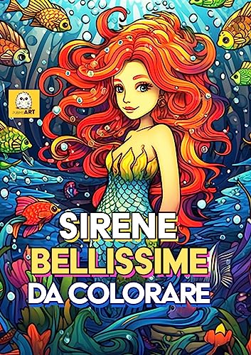Sirene Bellissime Da Colorare - Libro Da Colorare Per Bambini - Contenuti Extra Gratis - Album Da Colorare Per Bambini - Sirene Da Colorare - Paesaggi