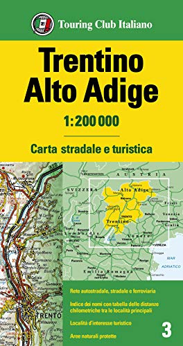 Trentino Alto Adige 1:200.000. Carta Stradale E Turistica: 3