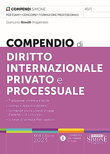 Compendio Di Diritto Internazionale Privato E Processuale