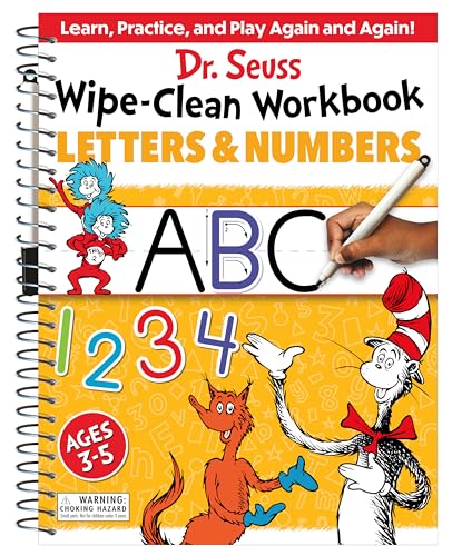 Dr. Seuss Wipe-Clean Workbook: Letters And Numbers: Activity Workbook For Ages 3-5