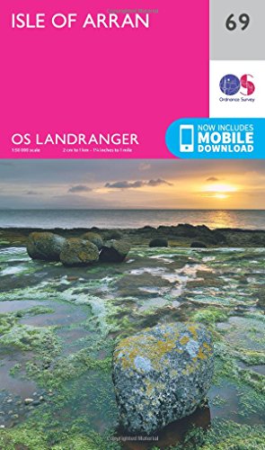 Isle Of Arran Map | Holy Island | Ordnance Survey | Os Landranger Map 69 | Scotland | Walks | Cycling | Days Out | Maps | Adventure: 069
