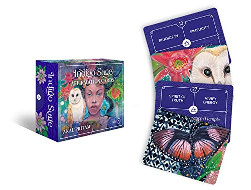 Indigo Sage: 40 Full-Color Affirmation Cards