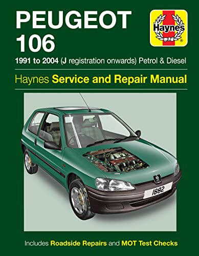 Peugeot 106 Petrol & Diesel (91 - 04) Haynes Repair Manual