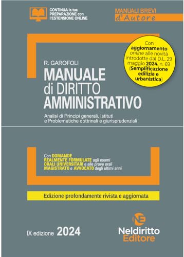 Manuale Breve Di Diritto Amministrativo 2024. Nuova Ediz.