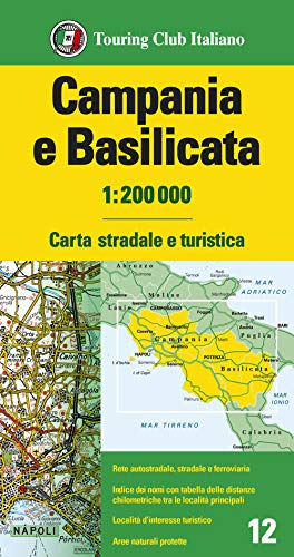 Campania E Basilicata 1:200.000. Carta Stradale E Turistica. Ediz. Multilingue
