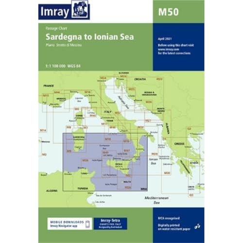 Imray Chart M50: Sardegna To Ionian Sea