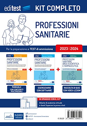 Test Professioni Sanitarie 2023: Kit Completo Per La Preparazione. Con Atlante Di Anatomia Virtuale E Simulatore In Omaggio