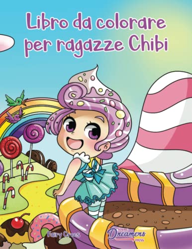 Libro Da Colorare Per Ragazze Chibi: Libro Anime Da Colorare Per Bambini Di 6-8, 9-12 Anni: 10
