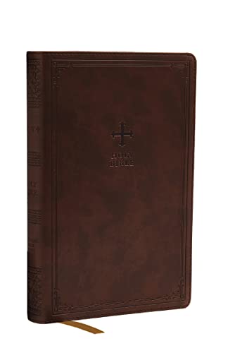 The Holy Bible: New Revised Standard Version, Brown Leathersoft, Catholic Edition, Comfort Print