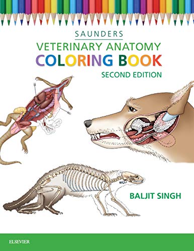 Veterinary Anatomy Coloring Book, 2E [Lingua Inglese]