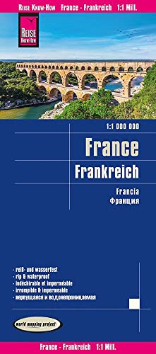 France (2022): (World Mapping Project) (France (1:1.000.000)): Reiß- Und Wasserfest (World Mapping Project)