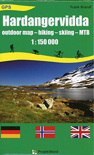 Hardangervidda 1 : 150 000: Outdoor Map - Hiking - Skiing - Mtb - Gps. Landkarte, Wanderkarte, Planungskarte, Wintersportkarte