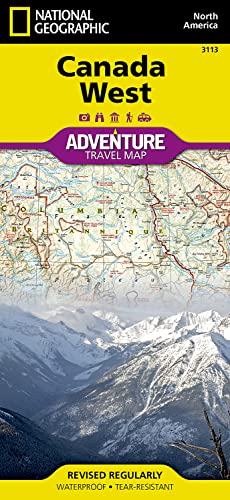 National Geographic Adventure Map Canada West: North America
