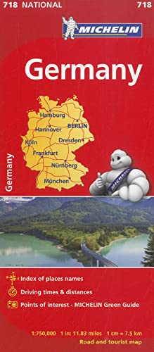 Michelin Germany Map 718 [Lingua Inglese]