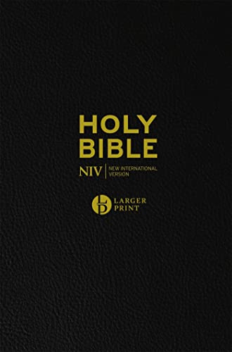 Niv Larger Print Black Leather Bible