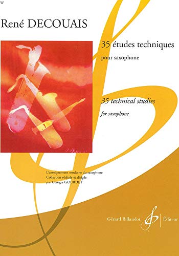 René Decouais: 35 Etudes Techniques (Saxophone Solo). For Sassofono