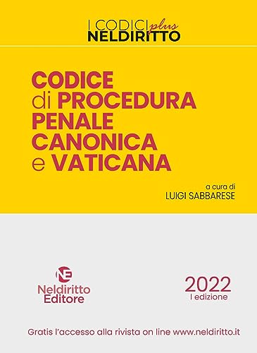Codice Di Procedura Penale Canonica E Vaticana