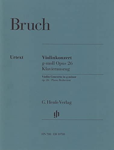 Konzert 1 G-Moll Op 26 Vl Orch. Violine, Klavier