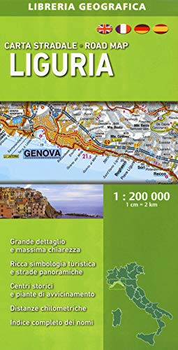 Carta Stradale Della Liguria 1: 200 000