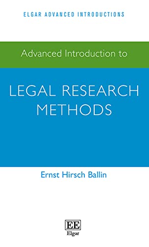 Advanced Introduction To Legal Research Methods