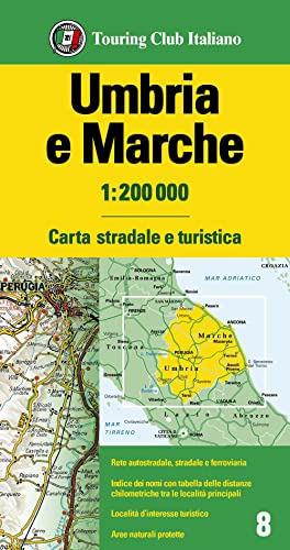 Umbria E Marche 1:200.000. Carta Stradale E Turistica: 8