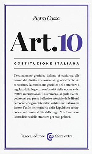 Costituzione Italiana: Articolo 10