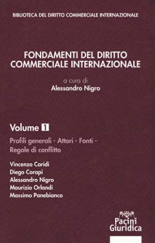 Fondamenti Del Diritto Commerciale Internazionale. Profili Generali, Attori, Fonti, Regole Di Conflitto (Vol. 1)
