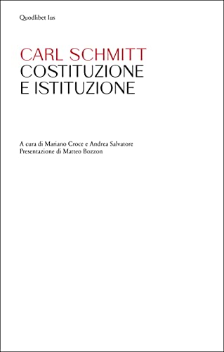 Costituzione E Istituzione