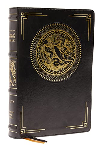 Holy Bible: New Revised Standard Version, Illustrated Catholic Bible, Leathersoft, Black, Comfort Print