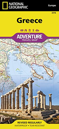 National Geographic Europa Greece Adventure Travel Map: Travel Maps International Adventure Map