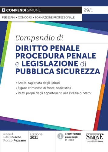 Compendio Di Diritto Penale Procedura Penale E Legislazione Di Pubblica Sicurezza