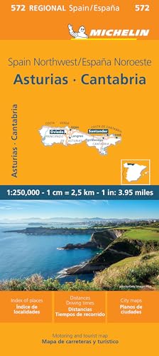 Asturias, Cantabria 1:250.000. Ediz. Bilingue: Northwest, Asturias, Cantabria Map 572