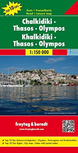 Calcidica-Taso-Olimpo 1:150.000: Toeristische Wegenkaart 1:150 000: Ak 0835