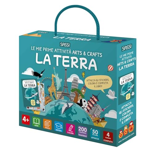 La Terra. Le Mie Prime Attività Arts & Crafts. Ediz. Illustrata. Con 50 Stickers. Con 200 Traferibili