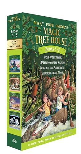 Magic Tree House Books 5-8 Boxed Set: Night Of The Ninjas/Afternoon On The Amazon/Sunset Of The Sabertooth/Midnight On The Moon
